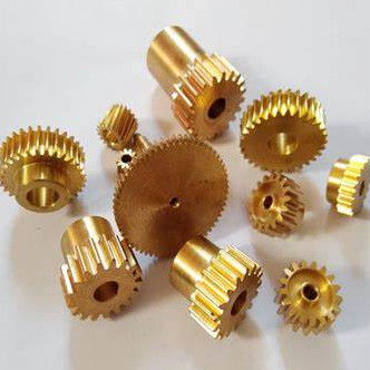High-Precision Mikrobearbeitung Teile Kleiner Durchmesser Langlebiger CNC Messing Bevel Gear mit kurven Zahn