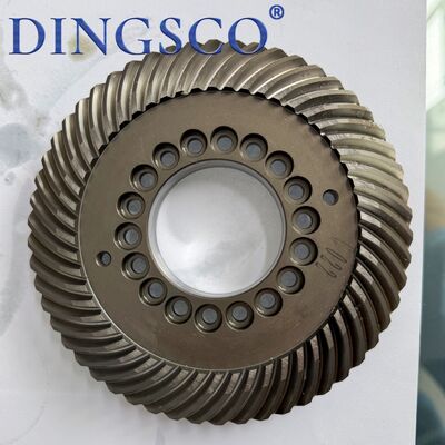 DINGSCO Kegelradlegierungsstahl wärmebehandelt CNC-bearbeitet Hochleistungsrad